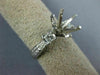 ESTATE .35CT DIAMOND 14KT WHITE GOLD FILIGREE SEMI MOUNT ENGAGEMENT RING #22421