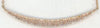 .56CT DIAMOND 14KT ROSE GOLD CLASSIC MULTI ROW PAVE V SHAPE SMILEY FACE NECKLACE