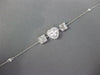 .43CT DIAMOND 18KT WHITE GOLD ROUND & BAGUETTE HEART SHAPE BY THE YARD BRACELET