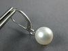 ESTATE AAA SOUTH SEA PEARL 14KT WHITE GOLD 3D CLASSIC LEVERBACK HANGING EARRINGS