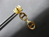 ESTATE .68CT DIAMOND 18KT YELLOW GOLD 3D DOUBLE LOVE KNOT FUN HANGING EARRINGS