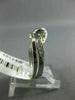 ESTATE .52CT ROUND DIAMOND 14KT WHITE GOLD SEMI BEZEL INFINITY WEDDING RING SET