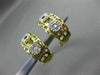 ESTATE .15CT DIAMOND 14KT TWO TONE GOLD CIRCLE OF LIFE FILIGREE CLIP ON EARRINGS