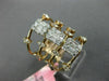 ESTATE EXTRA LARGE 1.25CT DIAMOND 18KT ROSE GOLD 3D MULTI ROW ANNIVERSARY RING