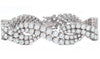 EXTRA LARGE 18.06CT DIAMOND 18KT WHITE GOLD ROUND 2 ROW INFINITY TENNIS BRACELET