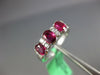1.20CT DIAMOND & AAA RUBY 18KT WHITE GOLD OVAL & ROUND WEDDING ANNIVERSARY RING
