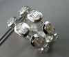 LARGE 2.07CT DIAMOND 18KT WHITE GOLD BAGUETTE INSIDE OUT HOOP HANGING EARRINGS