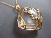LARGE 21.53CT DIAMOND & AAA PINK TOPAZ 18K ROSE GOLD SQUARE WEB FLOATING PENDANT
