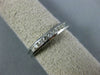 ESTATE .30CT DIAMOND 14K WHITE GOLD ROUND CHANNEL WEDDING ANNIVERSARY RING 18732