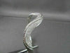ANTIQUE 5.25CTW WIDE 14KT WHITE GOLD WAVY DIAMOND BANGLE BRACELET AMAZING!!!!!!