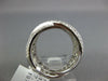 LARGE 2.0CT DIAMOND 18KT WHITE GOLD 3D MULTI ROW CRISS CROSS PAVE X LOVE RING