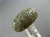 ESTATE LARGE 3.68CT FANCY MULTI COLOR DIAMOND 18K ROSE GOLD 3D FILIGREE FUN RING