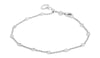 ESTATE .33CT DIAMOND 14KT WHITE GOLD 3D HEART BY THE YARD LOVE BRACELET
