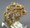 LARGE 2.09CT DIAMOND 18KT ROSE GOLD MULTI ROW INFINITY ETOILE ANNIVERSARY RING