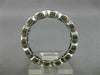 WIDE 3.10CT AAA ROUND SAPPHIRE 14KT WHITE GOLD 3D ETOILE BEZEL ANNIVERSARY RING