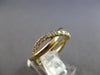ESTATE .36CT DIAMOND 14K YELLOW GOLD CLASSIC ROUND CRISS CROSS INFINITY FUN RING