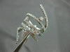 ESTATE EXTRA LARGE 1.92CT DIAMOND 14KT WHITE GOLD 3D MULTI ROW FULL FINGER RING
