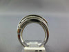 LARGE 1.79CT DIAMOND & AAA SAPPHIRE 14KT WHITE GOLD MULTI ROW ANNIVERSARY RING