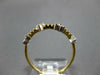 ESTATE .16CT DIAMOND 14KT YELLOW GOLD 3D TRIANGULAR CLASSIC BEADED FUN LOVE RING