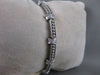 ESTATE 1.0CT DIAMOND 14KT WHITE GOLD RECTANGULAR FILIGREE MILGRAIN BRACELET #571