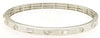 ESTATE .65CT DIAMOND 14KT WHITE GOLD 3D MULTI SHAPE ETOILE CUFF BANGLE BRACELET