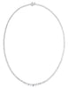 5.0CT DIAMOND 18KT WHITE GOLD 3D CLASSIC ROUND GRADUATING SEMI ETERNITY NECKLACE
