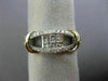 ESTATE WIDE .57CT ROUND & PRINCESS DIAMOND 18K WHITE & ROSE GOLD ETOILE FUN RING