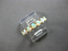 1.12CT AAA OPAL 18KT YELLOW GOLD CLASSIC 7 STONE WEDDING ANNIVERSARY RING #28205