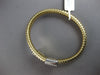 LARGE 1.31CT DIAMOND 14KT 2 TONE GOLD 3D SQUARE PAVE SNAKE CUFF BANGLE BRACELET