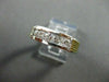 ESTATE .75CT ROUND DIAMOND 5 STONE 14KT TWO TONE GOLD ANNIVERSARY RING #11922
