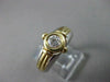 ESTATE .33CT DIAMOND 14KT TWO TONE GOLD SOLITAIRE BEZEL ENGAGEMENT RING #22426