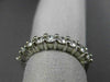 ESTATE .74CT DIAMOND 14KT WHITE GOLD SEMI ETERNITY WEDDING ANNIVERSARY RING 1211