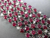 ESTATE LARGE 38.47CT DIAMOND & AAA RUBY 18K WHITE GOLD MULTI ROW TENNIS BRACELET