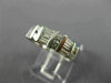 ESTATE 1CT ROUND & BAGUETTE DIAMOND 14KT WHITE GOLD 3D ANNIVERSARY RING #21536