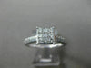 LARGE .75CT DIAMOND 14KT WHITE GOLD SQUARE INVISIBLE DOUBLE ROW ENGAGEMENT RING