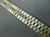 ESTATE WIDE 14K 2 TONE GOLD SOLID DIAMOND CUT HANDCRAFTED ITALIAN BRACELET 22787
