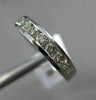 ESTATE .72CT DIAMOND 14KT WHITE GOLD 3D 7 STONE CHANNEL WEDDING ANNIVERSARY RING