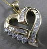 ESTATE 1.35CTW DIAMOND HEART 14KT 2 TONE GOLD OPEN PENDANT F/G VS + CHAIN #10618