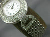 LARGE GENEVE 1.80CT DIAMOND 14KT WHITE GOLD ROUND ROMAN NUMERAL WATCH #2304
