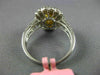 ESTATE LARGE GIA 2.40CT WHITE & FANCY YELLOW DIAMOND 18K TWO TONE GOLD OVAL RING