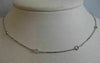 1.05CTW DIAMOND BY THE YARD 14K WHITE GOLD STATION NECKLACE F/G VVS/VS #19759