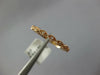 ESTATE .07CT DIAMOND 14K ROSE GOLD 2MM MARQUISE SHAPE FILIGREE ANNIVERSARY RING