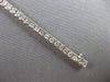 ESTATE 4.0CT DIAMOND 14KT WHITE GOLD 3D ROUND SEMI BEZEL CHANNEL TENNIS BRACELET