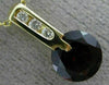 ESTATE 1.48CT DIAMOND & AAA GARNET 14KT YELLOW GOLD ROUND ETOILE PENDANT #22985