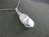 ESTATE .03CT DIAMOND 14KT WHITE GOLD 3D BOW ETOILE BABY GIRL SHOE PENDANT #1721
