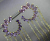 ESTATE LARGE 10.0CT AAA AMETHYST 14K YELLOW GOLD FLOWER JOURNEY HANGING EARRINGS