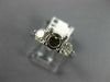 ANTIQUE .54CT DIAMOND 14KT WHITE GOLD 3 STONE SEMI MOUNT ENGAGEMENT RING #22415