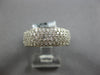 LARGE 2.70CT DIAMOND 18KT WHITE GOLD 3D MULTI ROW PAVE ETERNITY ANNIVERSARY RING