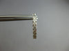 ESTATE .93CT DIAMOND 14KT WHITE GOLD 3D CLASSIC INSIDE OUT HOOP HANGING EARRINGS