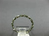 ESTATE .11CT DIAMOND 14KT WHITE GOLD ETOILE BEZEL LEAF ETERNITY ANNIVERSARY RING